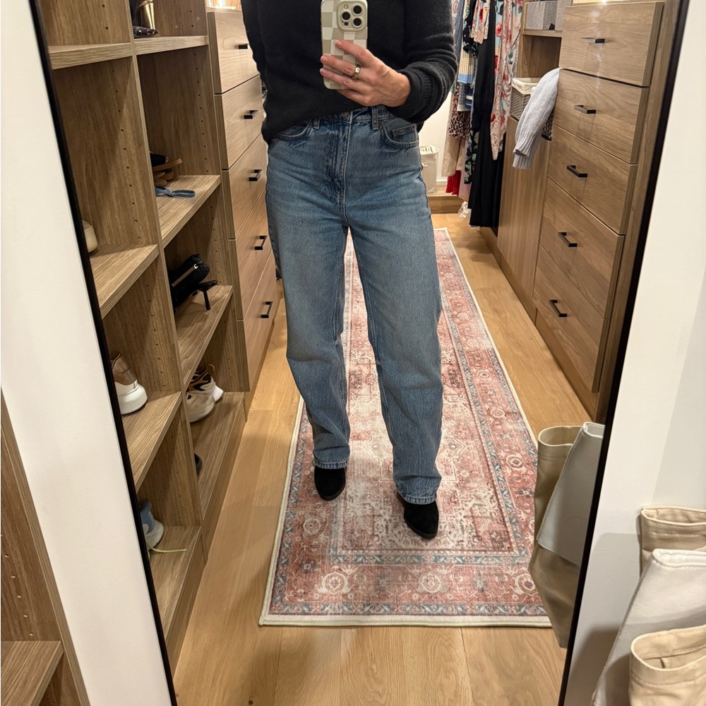 Zara Women's Classic Blue Straight Leg Jeans